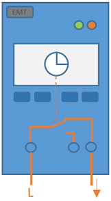 relé horario con función de programación remota para la gestión de la carga en horas pico