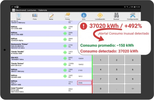 app lecturas medidores: control de consumo