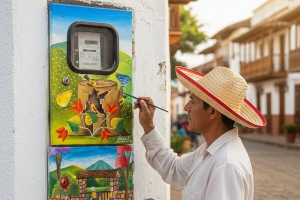 pintor de las cajas eléctricas