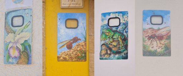 Cajas eléctricas pintadas